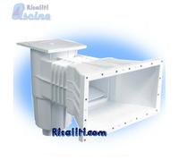 SKIMMER A BOCCA GRANDE PER PISCINE INTERRATE A PANNELLO