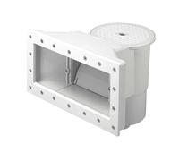 Kokido Skimmer da Parete Standard a Bocca Larga per Piscine di Liner. Include Una girante di Ritorno. Colore Bianco