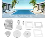 Skimmer di drenaggio per piscine piccole da 3,8 cm, strumento per la pulizia della piscina, accessori per piscine domestiche e commerciali e piscine SPA, skimmer per piscina, 3,8 cm Sm