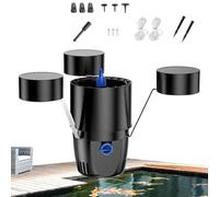 Skimmer galleggiante per laghetti, pulitore automatico per piscine e raccoglitori di foglie con 3 modalità per laghetti, giardini e piscine