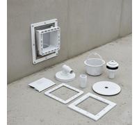 Skimmer in ABS per Piscina Materiale Durevole Kit Skimmer a Parete