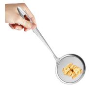 Skimmer in rete da cucina robusto strumento di cottura fine alimenti che servono il mestolo per il risciacquo e il drenaggio dei lavori professionali con setaccio a rete professionale
