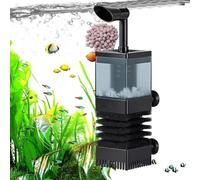 Skimmer Per Acquario - Anti-intasamento Compatto Ed Efficiente 3 In 1 Migliora L'ossigenazione | Filtro Per La Rimozione 'olio | Ponte Aereo Inverso | Skimmer Per Rifiuti Di Acquari D'acqua