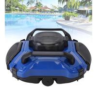 Skimmer Robot pulitore Automatico per Piscine, con cestello Filtro da 200 Micron, aspirapolvere Elettrico Senza Fili da 5000 mAh, per Piscine Fuori Terra Fino a 914 Piedi Quadrati