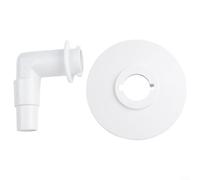 Skimmer sottovuoto resistente per linea di galleggiamento per Hydro Tools 8939 8940 separatori fuori terra per piscina include adattatore a gomito a 90 gradi, nero