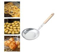 Skimmer Spoon Manico in legno Sestro in acciaio inossidabile Mestino per pasta