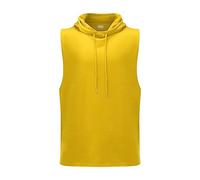 Skims - Canotta da allenamento muscolare, senza maniche, leggera, vestibilità ampia, estiva, casual, per sport e lavoro, giallo, 3XL