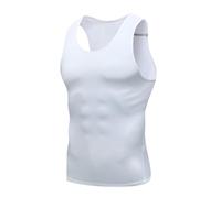 Skims Tank Top Gilet da corsa senza maniche Vestibilità ampia Estate Basic Top T-shirt classica tinta unita tinta unita ad asciugatura rapida Sport palestra Mens Canotte, bianco, XL