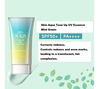 Skin Aqua Tone Up: luminosità istantanea e zero fusione bianca. SPF 50 + UV E...