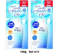 Skin Aqua UV Super Moisture Gel SPF50+ P Pompa 140g Set di 2...