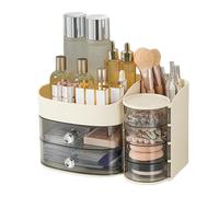 Skin Care Organizer, Makeup Organizer with Drawer, Multi-Functional Skin Care Box, Ampia Capacity Organizer, Vanity Makeup Storage 18 x 18 x 29,5 cm (7,09 x 7,09 x 11,61 pollici) For Vanity, Lipstick,