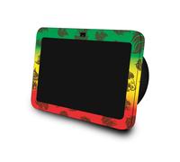 Skin compatibile con Amazon Echo Show 8 (3a generazione 2023) - Leone Rasta - Pellicola protettiva in vinile 3M di alta qualit - Facile da appli