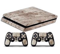 Skin Compatibile per Ps4 SLIM - limited edition DECAL COVER ADESIVA Slim BUNDLE (Legno Wood Natural Texture)