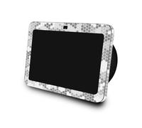 Skin glitter lucida compatibile con Amazon Echo Show 8 (3a generazione 2023) - CAMO HEXADOTS - Copertina di decalcomanie per avvolgimento protettivo