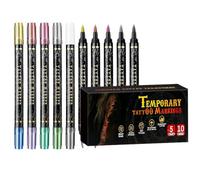Skin Markers 10 Colors 5 Piece - Halloween Double End Washable