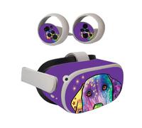 Skin MightySkins compatibile con Oculus Quest 2 - Golden Retriever Rainbow | Copertura protettiva in vinile resistente e unica | Facile da applic