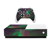 Skin MightySkins per Microsoft Xbox One S All-Digital Edition - Aurora Borealis | Pellicola protettiva in vinile resistente e unica | Facile da a