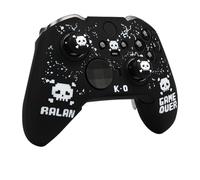 Skin per controller Pixelated Skull compatibile con controller wireless Xbox Elite Series 2 Core, custodia protettiva RALAN per pollice, cappuccio personalizzato