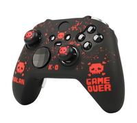 Skin per controller Pixelated Skull compatibile con controller wireless Xbox Elite Series 2 Core, custodia protettiva RALAN per pollice, cappuccio personalizzato