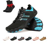 Skin PRO con Rame - Scarpe da Trekking comode e Traspiranti, Scarpe da Spiaggia Traspiranti, Adatte a Tutti i Tipi di Terreno e a Piedi Nudi(Blue,37 EU)