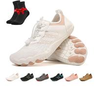 Skin PRO con Rame - Scarpe da Trekking comode e Traspiranti, Scarpe da Spiaggia Traspiranti, Adatte a Tutti i Tipi di Terreno e a Piedi Nudi(White,35 EU)