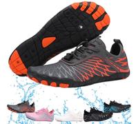 Skin Pro with Copper - Grounding Allround Barefoot Shoes, Barefoot Shoes for Women Men, Hike Footwear Waterproof Trail Running (Orange,42)