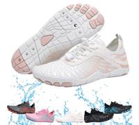 Skin Pro with Copper - Grounding Allround Barefoot Shoes, Barefoot Shoes for Women Men, Hike Footwear Waterproof Trail Running (White,38)