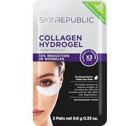 Skin Republic Cerotti al collagene per occhi dall'aspetto più giovane, aiuta con linee sottili e rughe, riduce occhiaie e borse sottoocchi, realizzate in Corea (confezione da 3)