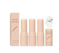 Skin Scar Solutions Stick per cicatrici in silicone - 60% silicone | Barriera a film spesso e vellutato per viso e corpo | Supporto levigante intensivo | Formula comfort quotidiano - 5,7 g (3Pcs)