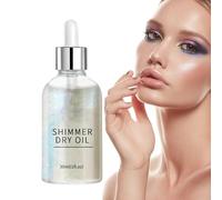 Skin Shimmer for Body, Sparkly Long-Lasting Glitter Oil with Moisturizing Formula, Lightweight Shimmering Body and Face Highlighter Radiant Glow, Summer Beach Parties Vacations Photoshoots Daily