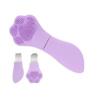 Skin Spatula Scrubber, Silicone Double Ended Cosmetic, Cat Paw Shaped Face Nose Tool With Smooth Texture, Radiant Accessory With Modern Style, Beauty Solution For Nose 4,49 x 1,77 Inches