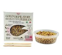 Skin System Kit Uso Microonde Gold Depilatory Brazilian Wax Pebbles - 130 ml…