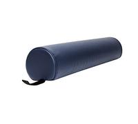 Skin-Touch® - Cuscino di supporto per lettino da massaggio, con maniglia per il trasporto + scelta di colori/misure a cuneo, ginocchia, collo, spalle, pieno/mezzo rotondo (a forma di D, blu navy)