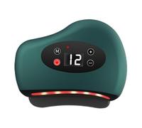 Skin Vibration Scraper - Electric Muscle Massager for Deep Tissue Relief | ABS 9.5x8x2.5cm Compact 80g Design, 2W Power, Constant 42°C Heating, Portable Tool for Back Foot Leg Face Shoulder