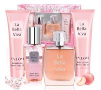 Skincare Kit,Set Regalo Donna per la Cura Della Pelle:Eau de Toilette, Gel doccia, Lozione corpo I Compleanno, Festa della Mamma, Natale, Anniversari I Per Mamme, Amici, Colleghi di lavoro