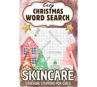 Skincare Stocking Stuffers for Girls: Cozy Christmas Word Search: Christmas Word Seek Puzzles for Teen Girls and Women with Skincare Themes