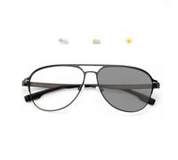 SKINCATE Occhiali da lettura da piloti da uomo, fotocromatici, occhiali da sole per esterni, UV400, per guida/pesca, per presbiopia in metallo, autocoloranti, occhiali da +1,0 a +3,50 (taglia +3,00)