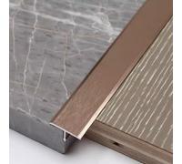 SKINCATE Profilo Di Transizione A T Alluminio 90cm, Striscia Di Transizione Per Pavimento/Legno/Piastrella, Oro Nero Coprisoglia Striscia Di Copertura Riduttore Di Soglia Per Porte(Color:Rose Gold,Siz