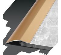 SKINCATE Profilo Di Transizione In Alluminio, Striscia Divisoria, Gold, W52mm H20mm