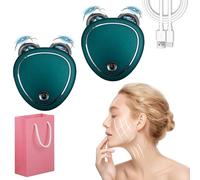 Skindion Levantamiento - Dispositivo per la rimozione delle rughe del viso, dispositivo per la rimozione delle rughe del viso con microcorrente, 2 pezzi, colore: verde