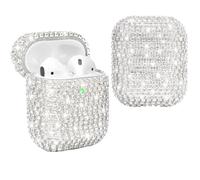 SKINEAT Diamond - Custodia protettiva per Airpods 2 e 1, custodia rigida per ricarica degli Airpods 2 e 1, custodia con strass