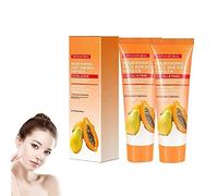 Skinetic Papaya Whitening Deep Exfoliator,Facial Scrub Exfoliating Cleanser,Deep Exfoliator Papaya Scrubs,for Deep Skin Cleansing and Brightening (2pcs)