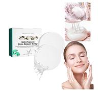 SkinFerm Collagen Milk Whitening Soap, Silk Protein Skin Repair Soap, Whitening Soap whitening Soap for Dark Skin, Collagen Milk Whitening Soap for Face & Body Net Acne Moisturizing (60g,2Pcs)