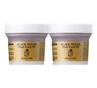 SKINFOOD Black Sugar Mask Wash Off Pack 120 g 2 pezzi - SPEDIZIONE GRATUITA