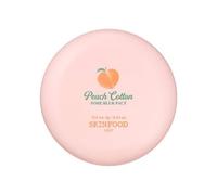 SKINFOOD - Patto di sfocatura dei pori in cotone pesca - Pacchetto di controllo del sebo con texture setosa - Fissaggio trucco a lunga durata - Primer pori con polvere minerale per pelle grassa