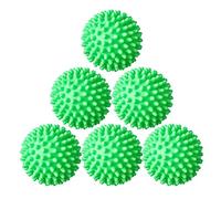Skingwa Palline riutilizzabili per asciugatrice, palline antistatiche per ammorbidente per bucato, 6 pezzi (verde scuro)