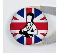 Skinhead Bambina Union Jack - Cuscino Rotondo - Due Taglie Disponibili