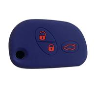 SKINII Custodia in silicone per chiave M-aserati Quattroporte per M-aserati Ghibli Levante GranTurismo GranCabrio Flip Key - Blu navy con rosso
