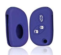 SKINII Custodia per chiave auto M-aserati Quattroporte, in silicone, per M-aserati, Ghibli, Levante, GranTurismo, GranCabrio, Flip Key-blu navy con bianco