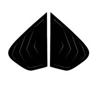 SKINII Spoiler Posteriore per BMW X6 E71 E72 2008 2009 2010 2011 2012 2013 2014 ABS Car Side Rear Window Louver Paste Type Spoiler Paraurti Posteriore